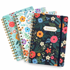 Cuaderno A5 Floral de Tapa Dura – 160 páginas