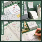 Notas adhesivas transparentes – 50 hojas | Diferentes tamaños y colores