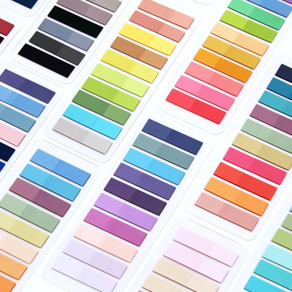 Pack de 2400 notas adhesivas de colores – Marcadores para organizar y señalar documentos