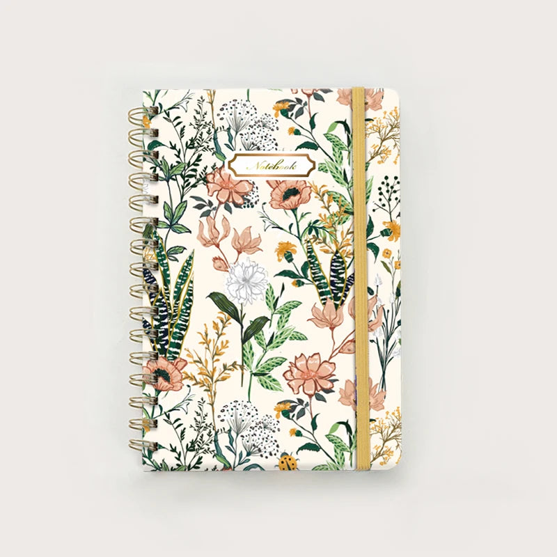 Cuaderno A5 de Espiral Floral