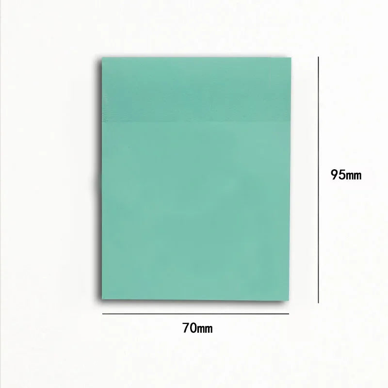 Notas adhesivas transparentes – 50 hojas | Diferentes tamaños y colores