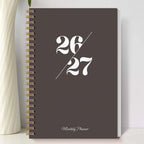 Agenda mensual A5 2026–2027 – Planificador de 24 meses con espiral