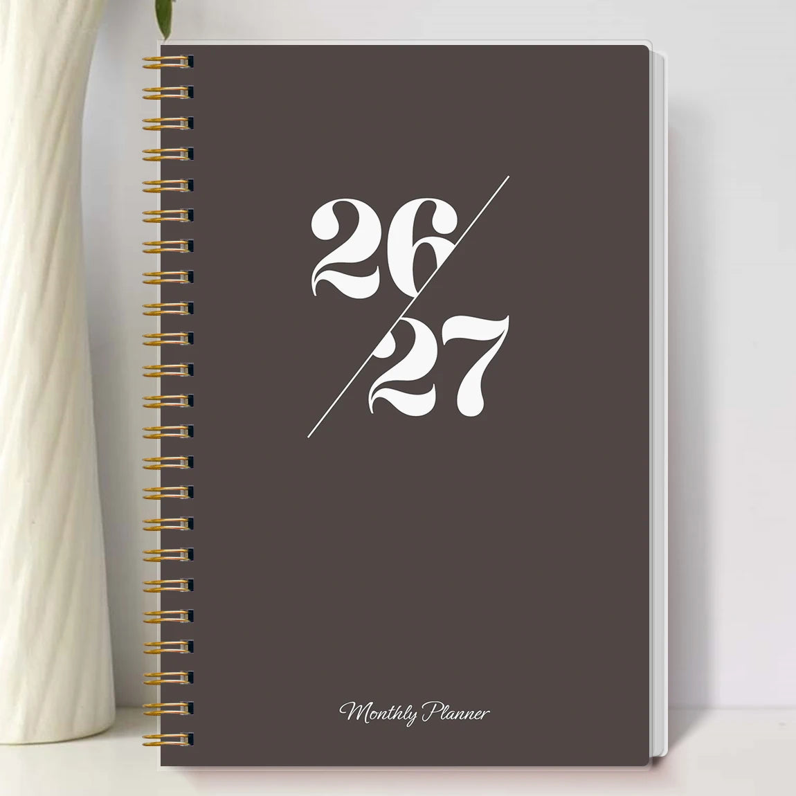 Agenda mensual A5 2026–2027 – Planificador de 24 meses con espiral
