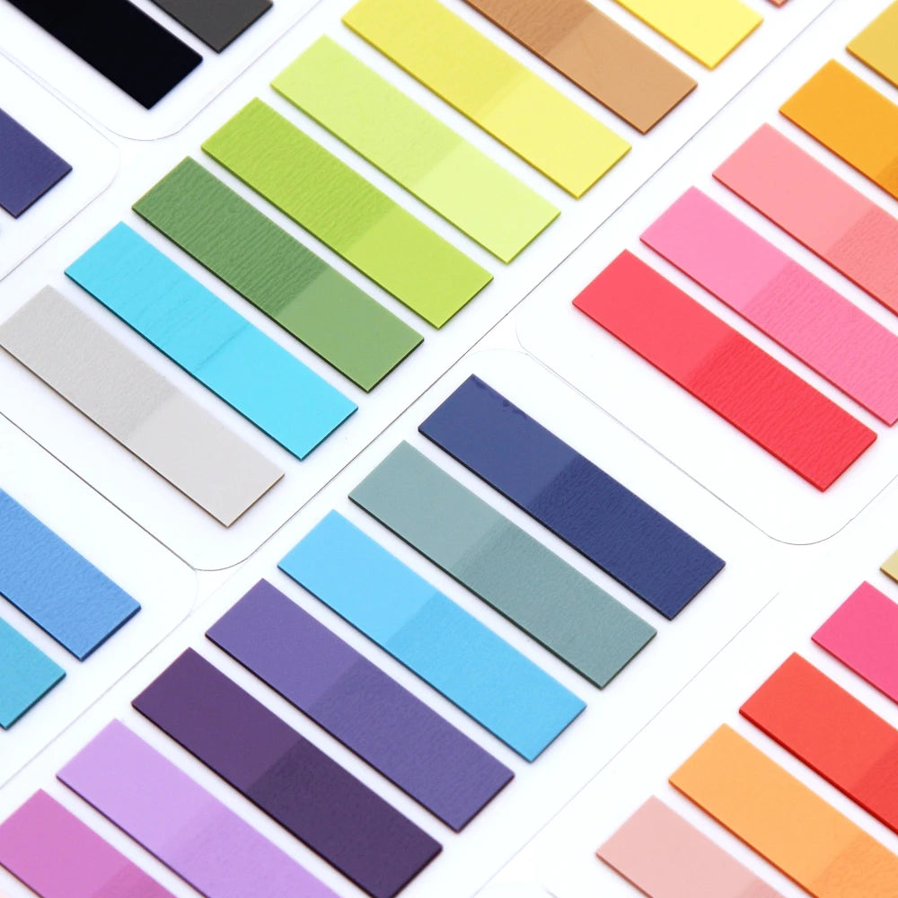 Pack de 2400 notas adhesivas de colores – Marcadores para organizar y señalar documentos