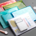 Carpeta portadocumentos A4 transparente – Pack de 5 colores