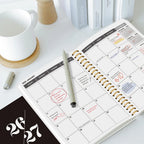 Agenda mensual A5 2026–2027 – Planificador de 24 meses con espiral