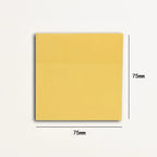 Notas adhesivas transparentes – 50 hojas | Diferentes tamaños y colores