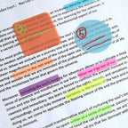 Pack de 2400 notas adhesivas de colores – Marcadores para organizar y señalar documentos