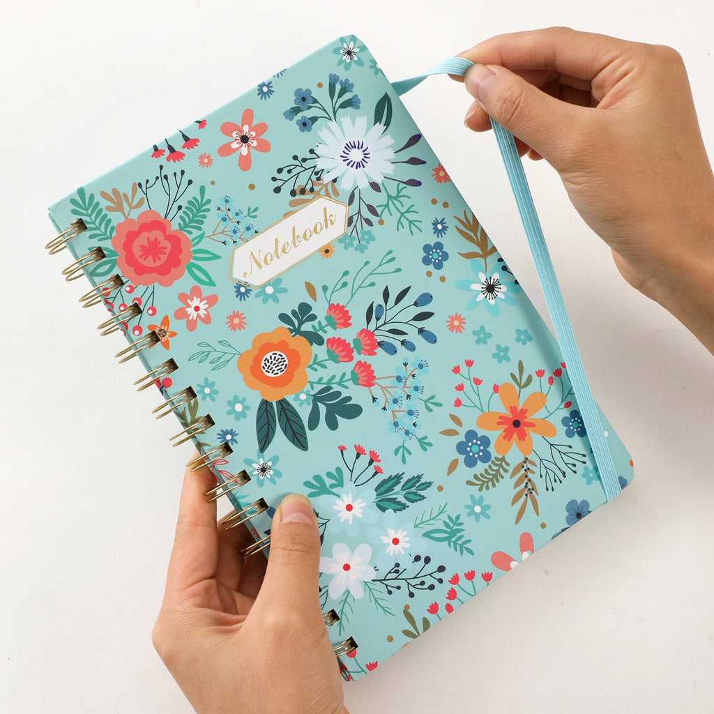 Cuaderno A5 de Espiral Floral