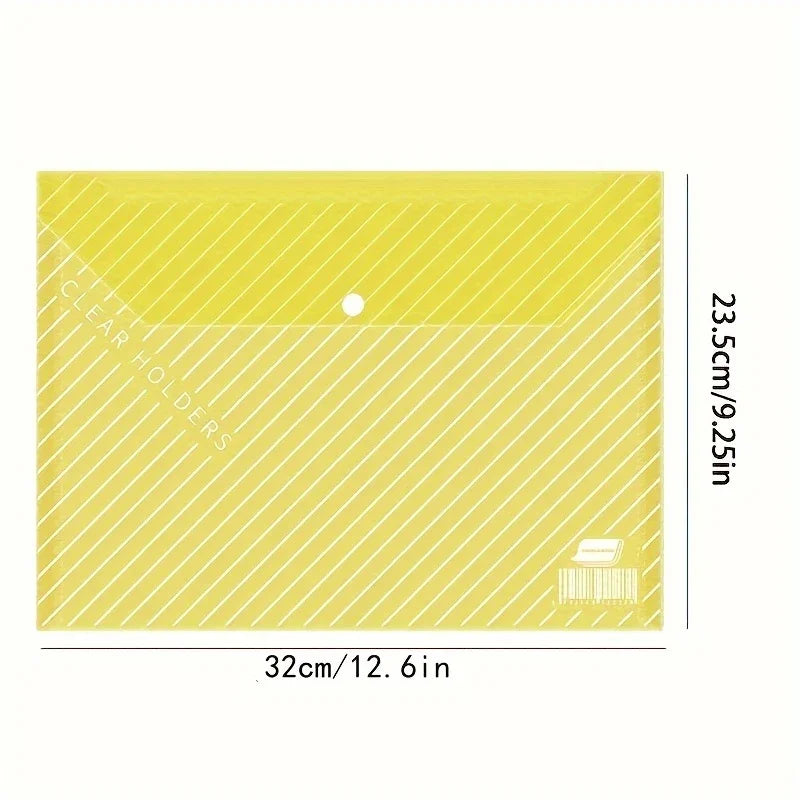 Carpeta portadocumentos A4 transparente – Pack de 5 colores